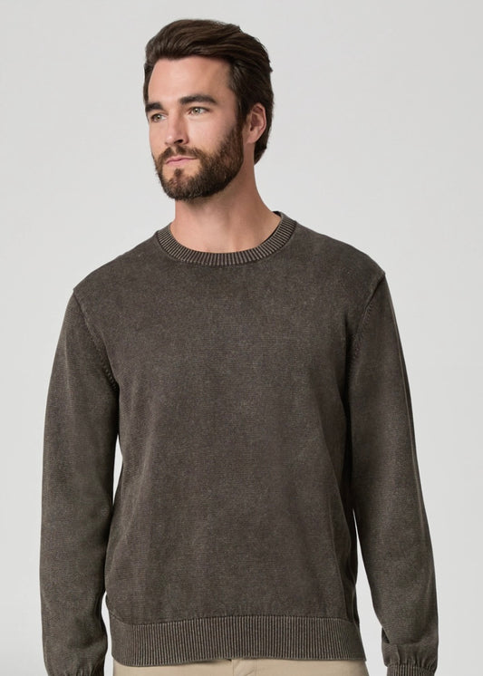 Paige Wildomar Crewneck Sweater M339Q04 WB827-Deep Chocolate