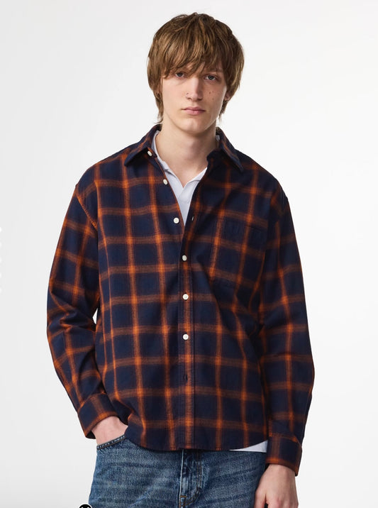 NN 07 L.S. Sport Shirt DEON 5465 Marine Check